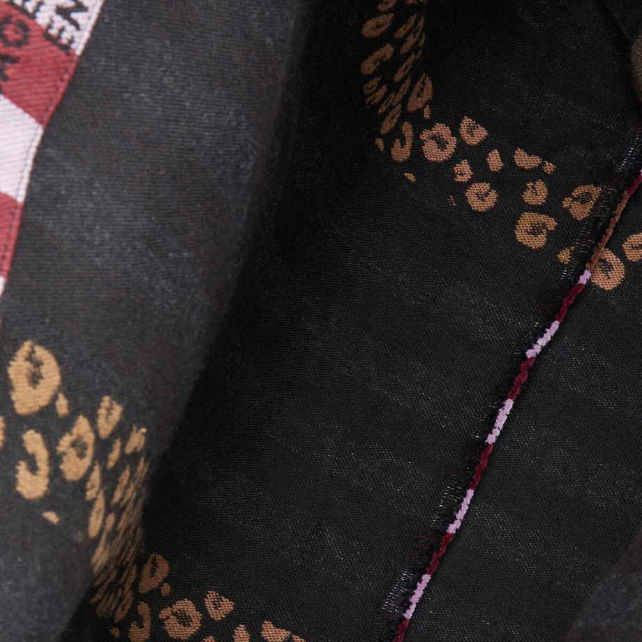 La Redoute Collections Gestreifte Tote Bag mit Leopardenmuster Henkeln  