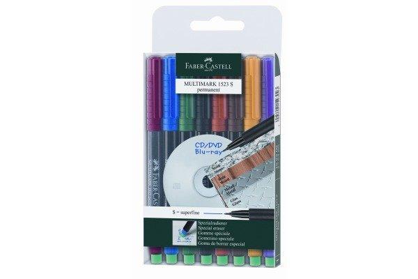 FABER CASTELL FABER-CASTELL OHP MULTIMARK perm. S 152309 8er Etui  