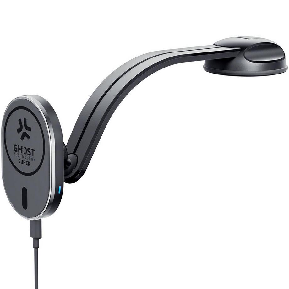 Celly  Support voiture Tableau de bord/pare-brise Compatible MagSafe Chargement sans fil 15W 