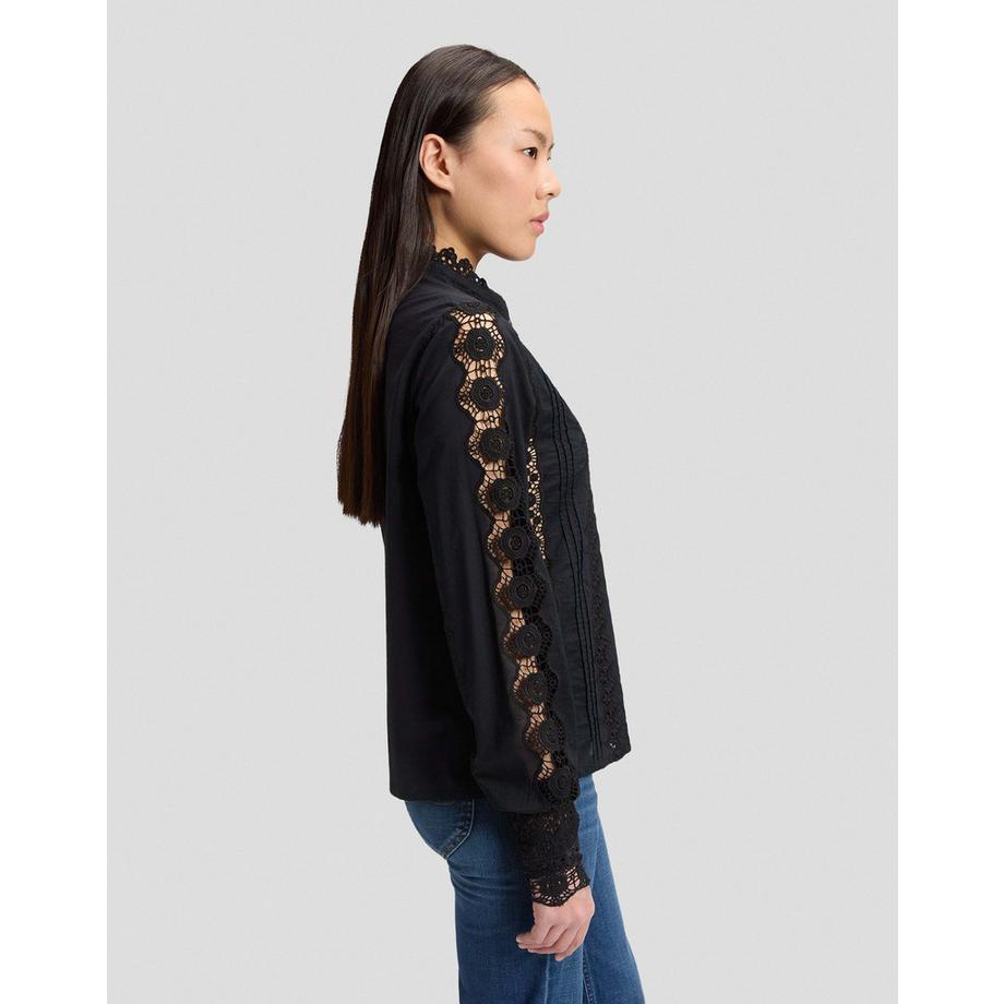 Lee Blusa Bohemian a maniche lunghe  