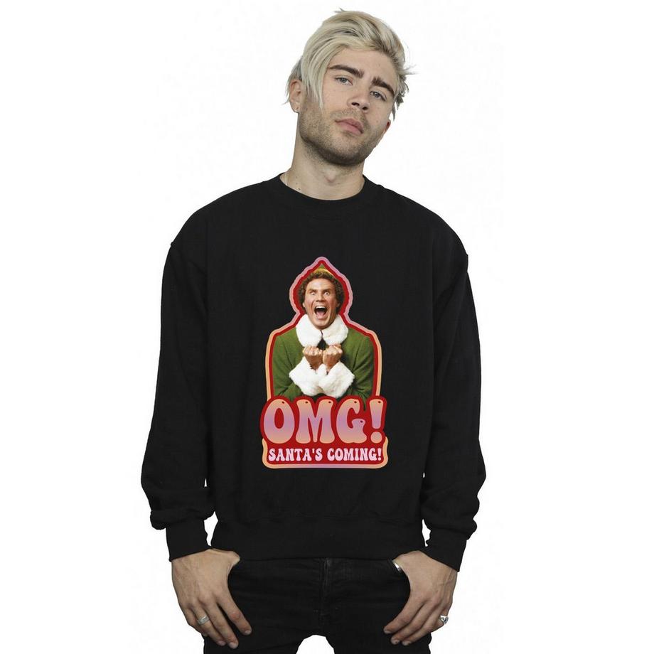 Elf Santas Coming Sweatshirt  