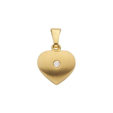 Pendentif coeur or jaune 750, 15x10mm