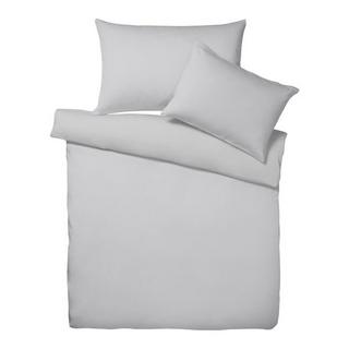 Living Home Melange Jersey Uni Taie de duvet  