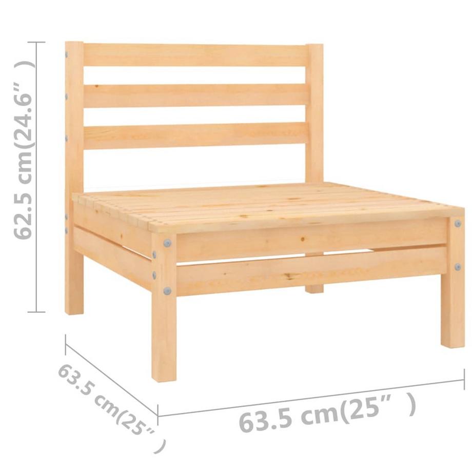 VidaXL Ensemble de meubles de jardin bois  
