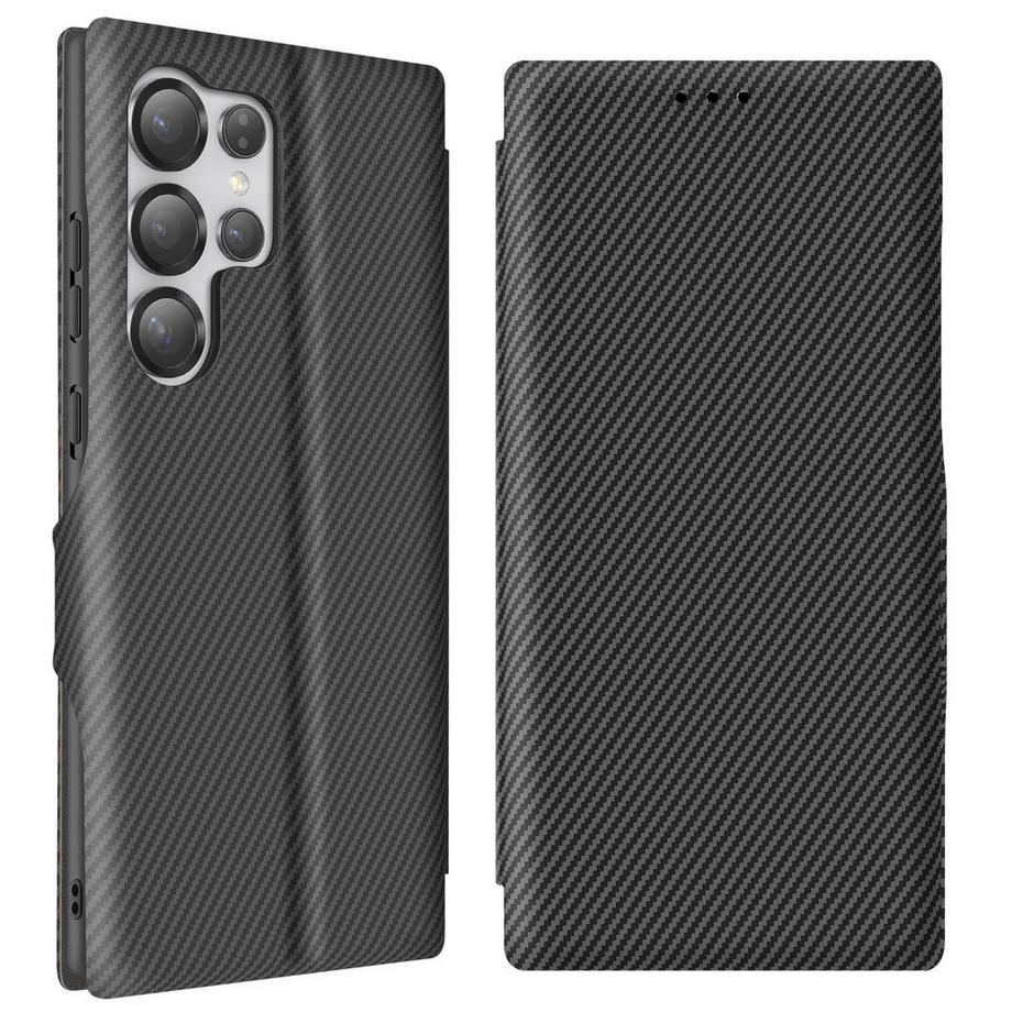 Avizar  Etui Samsung S25 Ultra Carbon Schwarz 