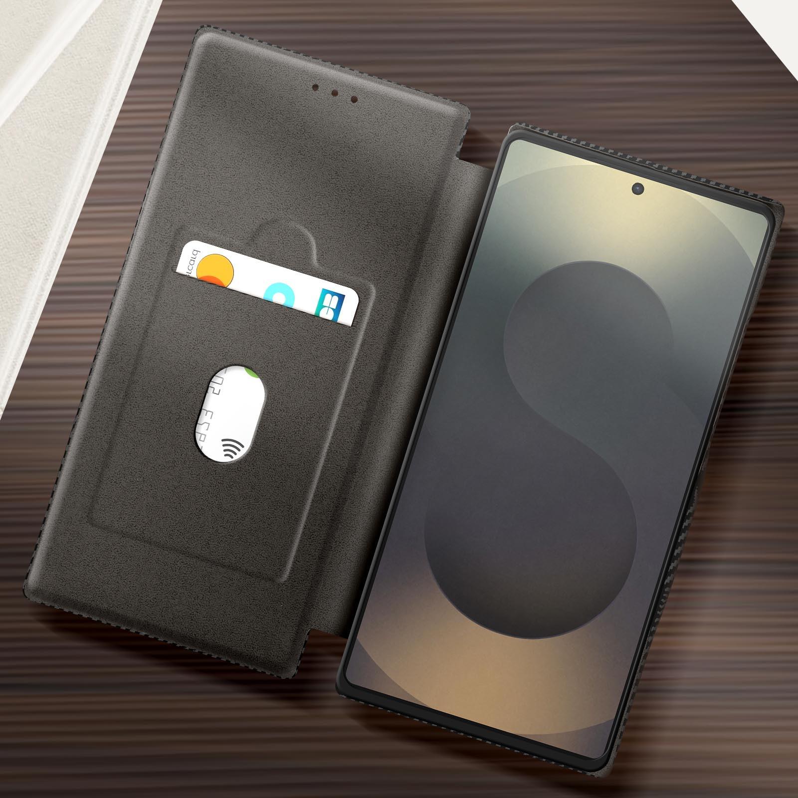 Avizar  Custodia per Samsung Galaxy S25 Ultra Portacarte anti RFID 