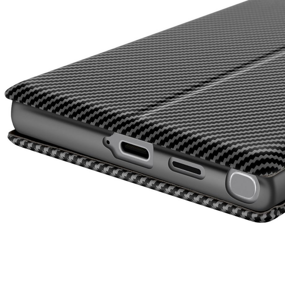 Avizar  Etui Samsung S25 Ultra Carbon Schwarz 