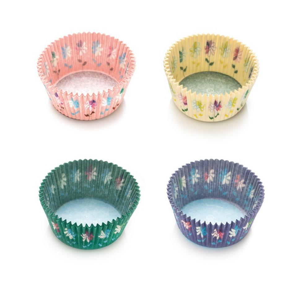 Decora  75 Caissettes à Cupcakes Fleurs 