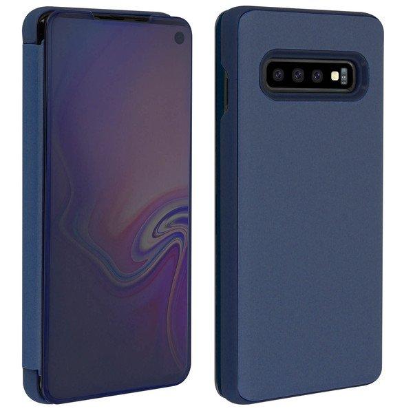 Avizar  Housse Galaxy S10 Miroir Bleu Nuit 