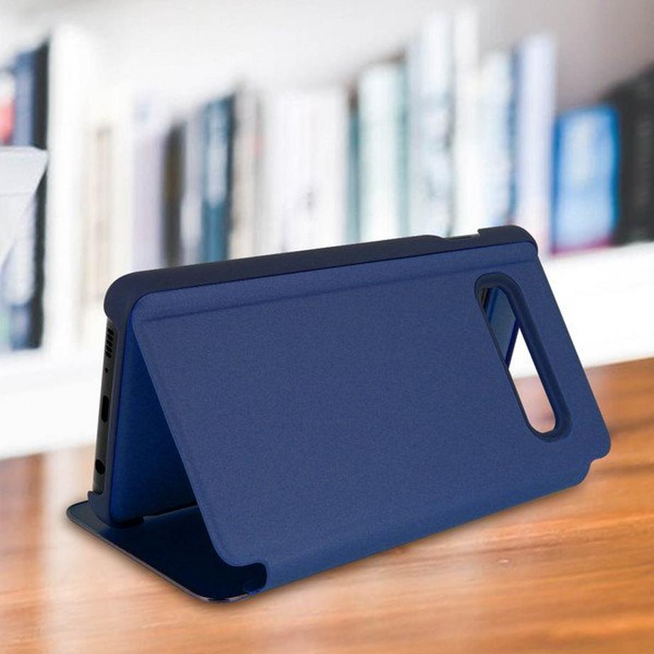 Avizar  Clear View Cover Galaxy S10 Dunkelblau 