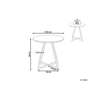 Beliani Beistelltisch aus MDF-Platte Industriell ATOKA  