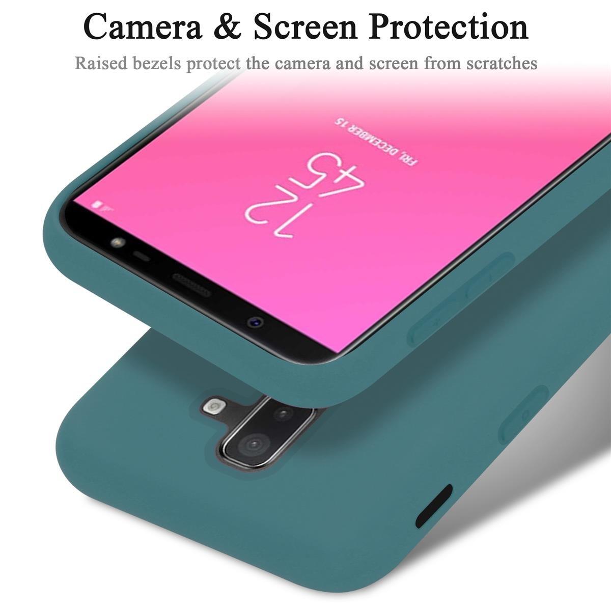 Cadorabo  Housse compatible avec Samsung Galaxy A6 PLUS 2018 - Coque de protection en silicone TPU flexible 