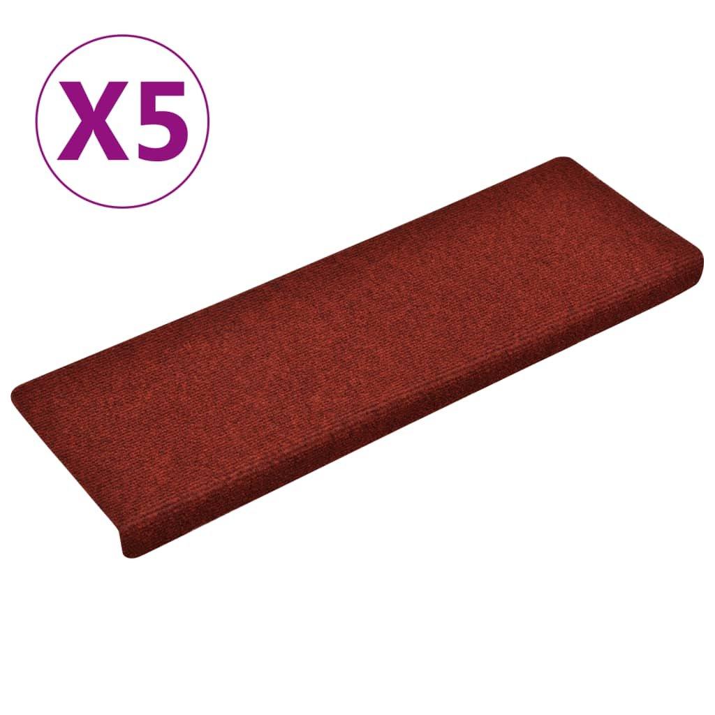 VidaXL Tapis de marches d'escalier  pcs aiguilleté polypropylène  