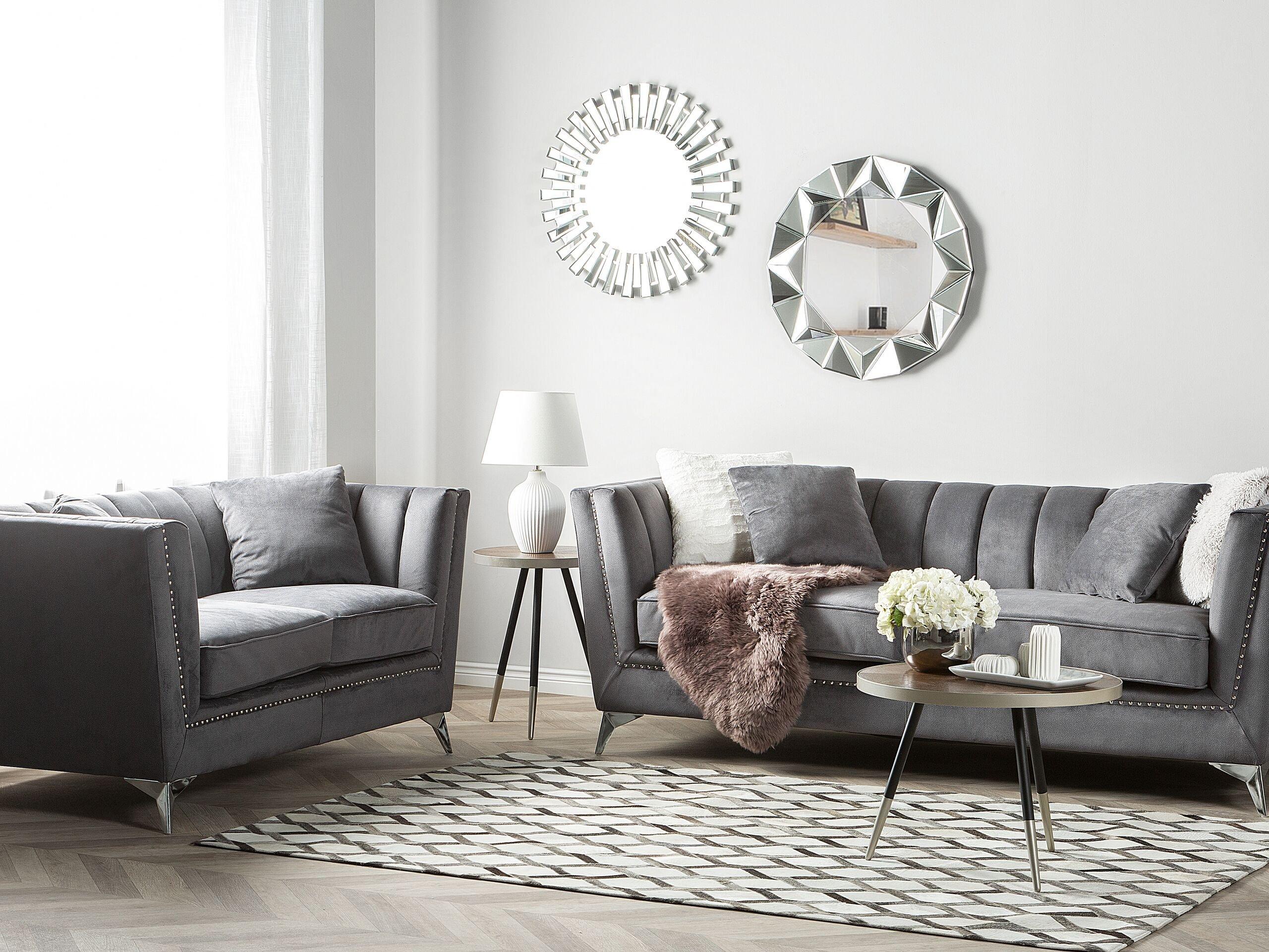 Beliani Wohnzimmer Set aus Samtstoff Modern GAULA  