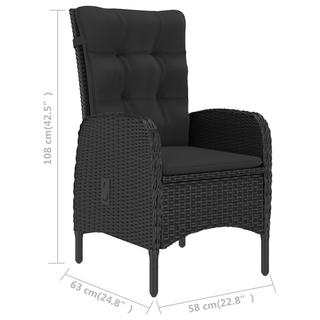 VidaXL Bistro-set poly-rattan  