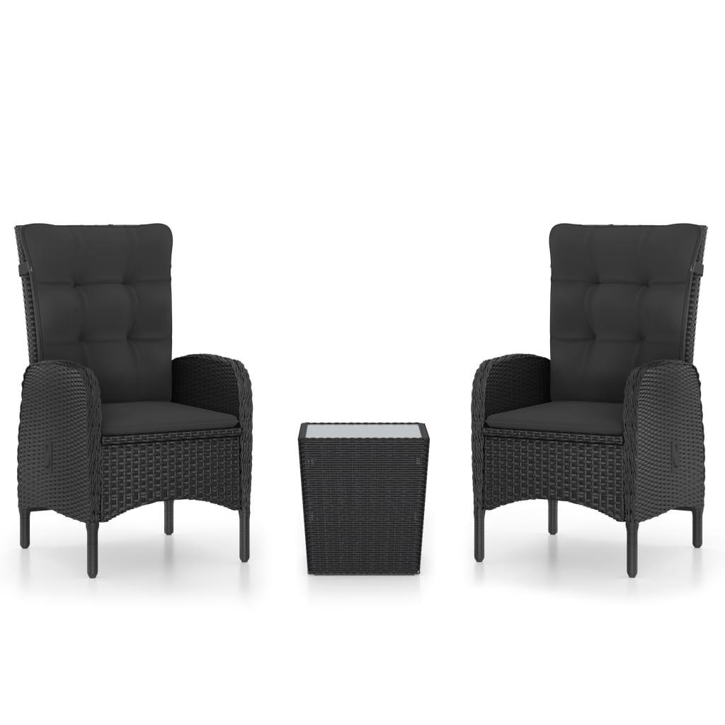 VidaXL set bistrot Polirattan  