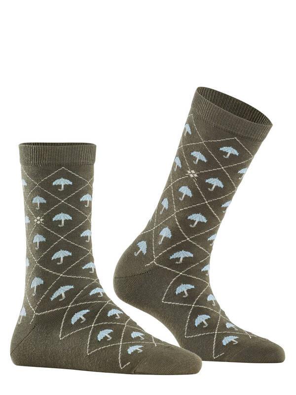 Burlington Umbrella Muster Socken  