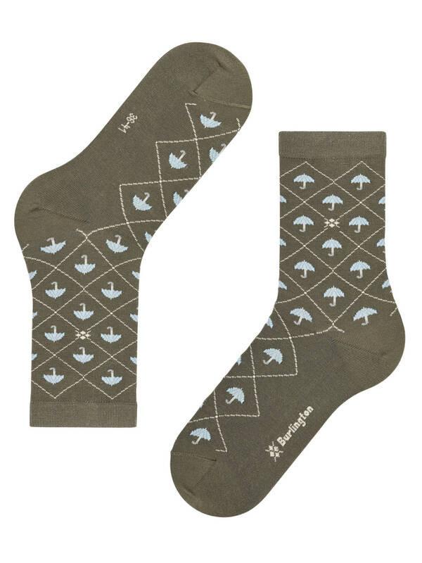 Burlington Umbrella Muster Socken  