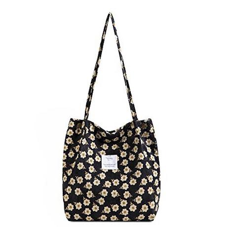 Only-bags.store  Bag Aesthetic - Umhängetasche, Cordtasche Schultertasche Stofftasche Shopper Henkeltasche für Alltag, Büro, Klassenfahrt und Shopping 