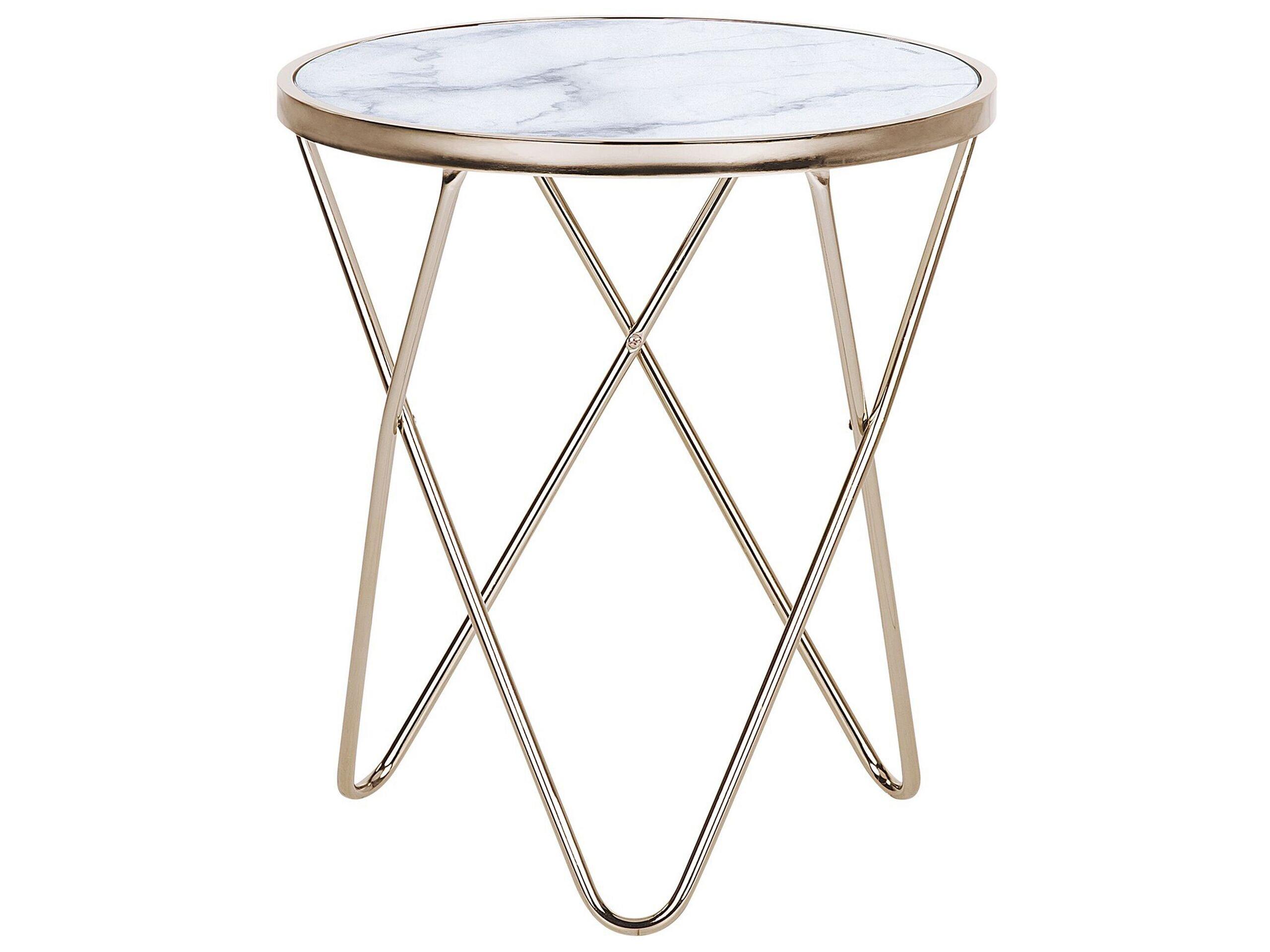 Beliani Table d'appoint en Verre de sécurité Moderne MERIDIAN  