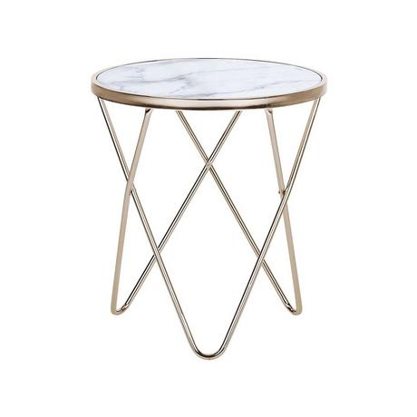 Beliani Table d'appoint en Verre de sécurité Moderne MERIDIAN  