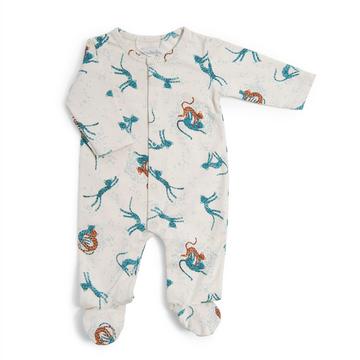 Pyjama 3m jersey crème allover guépards, Sous mon baobab, Moulin Roty