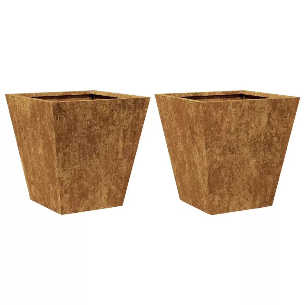 VidaXL - Jardinière acier, One Size, Brun