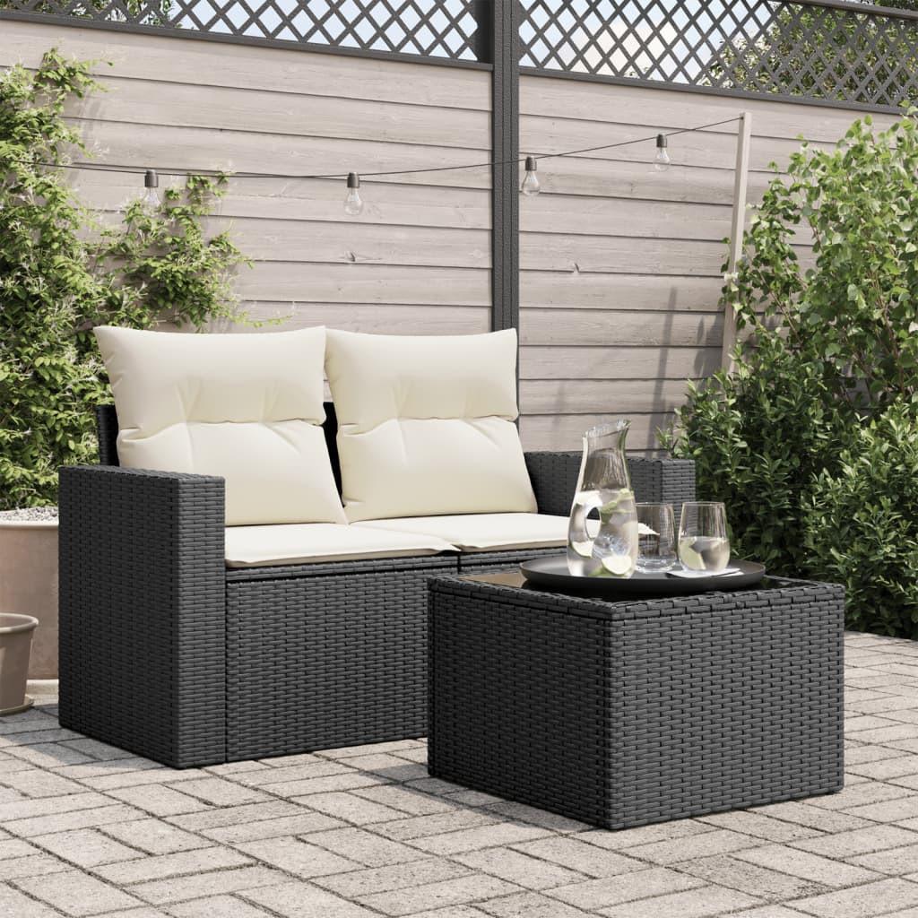 VidaXL Table de jardin rotin synthétique  