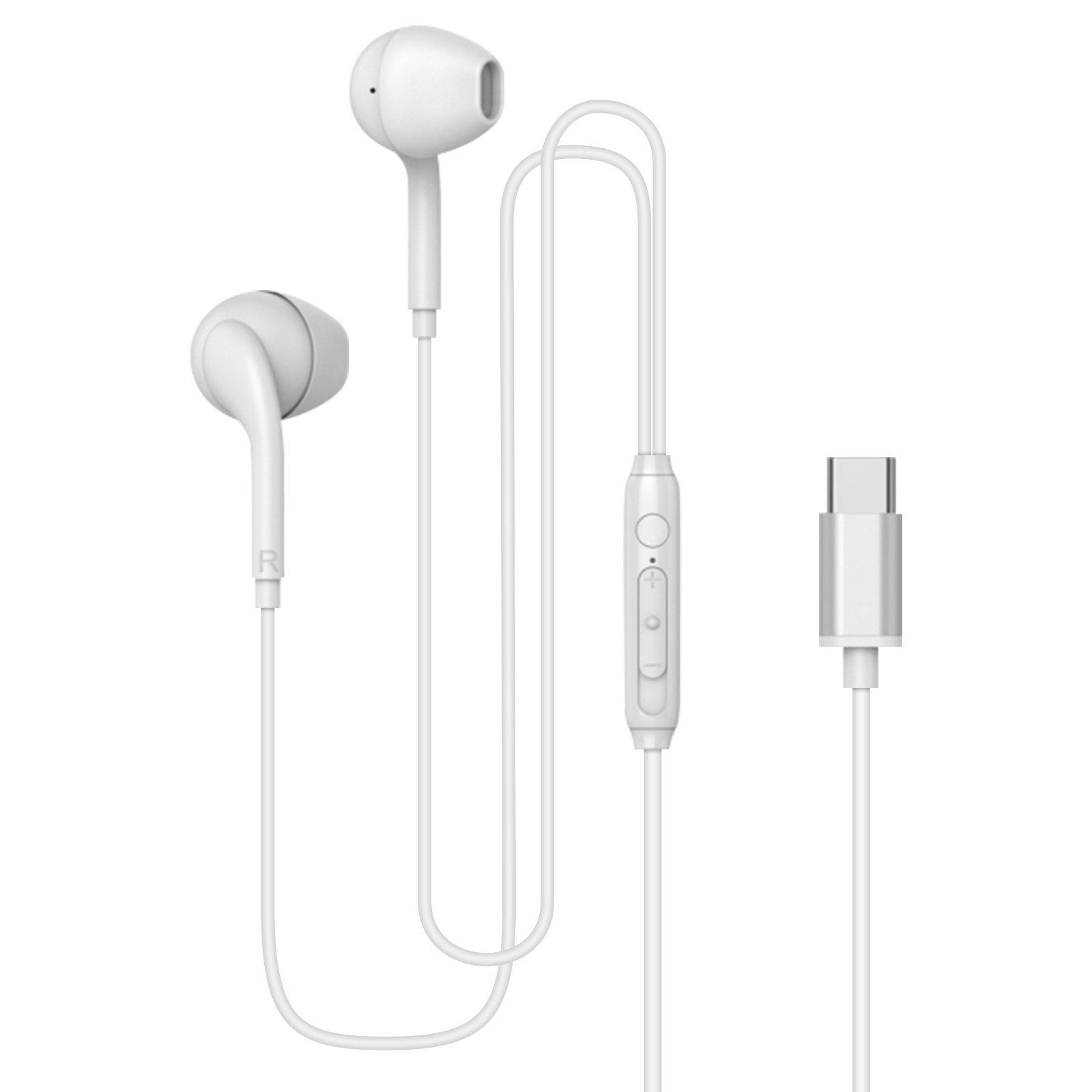 Ecouteurs AVIZAR Filaires USB-C Intra-auriculaires Blanc