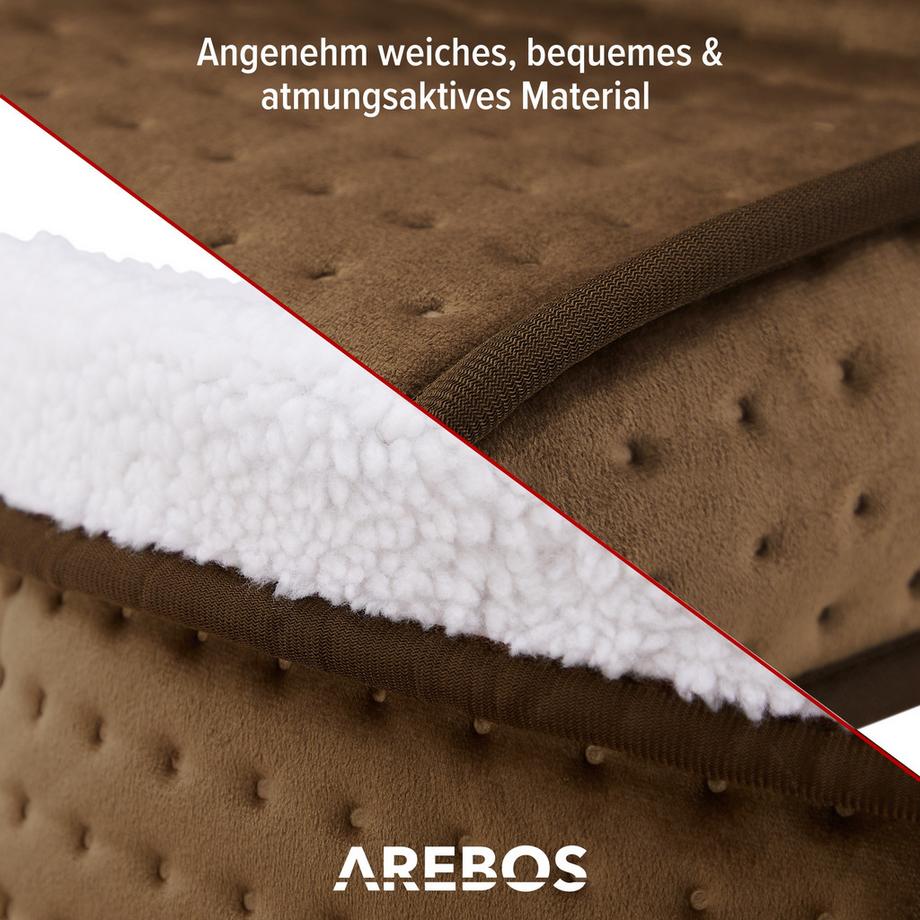 Arebos Chauffe-pieds électrique Chauffe-pieds Sac chauffant Chaussure chauffante lavable  