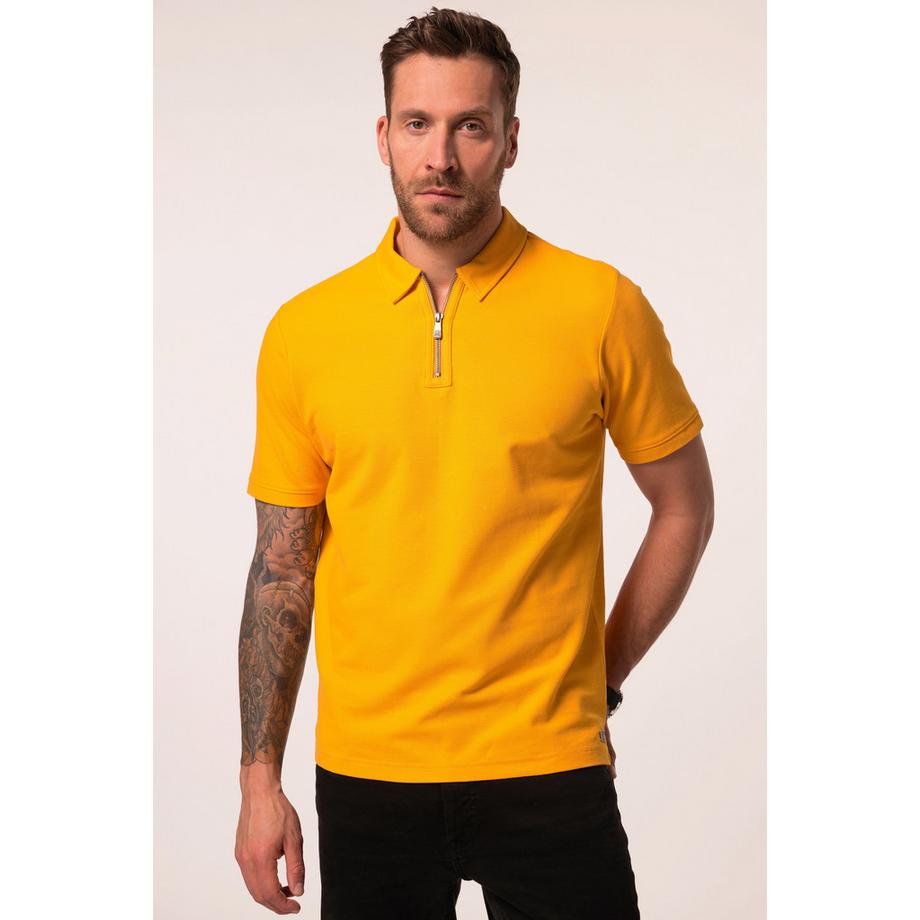 JP1880 Piqué Halbarm Poloshirt mit Zipper  
