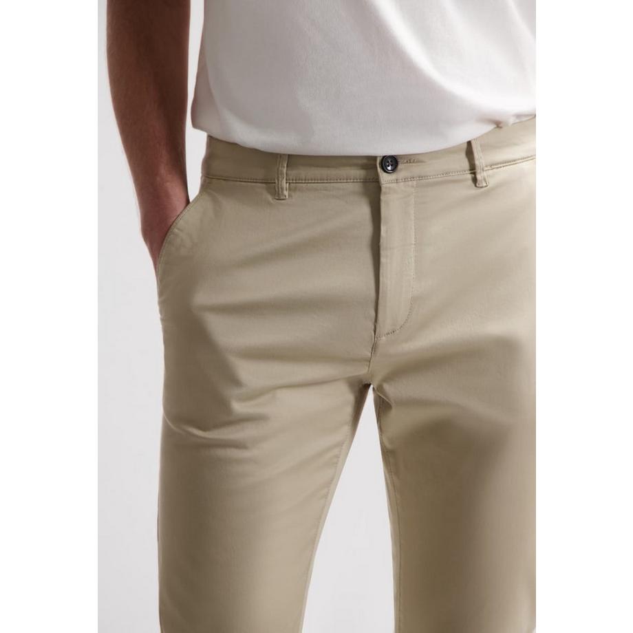 Dstrezzed Charlie Chino Peach Satin Slim Fit Pantaloni  