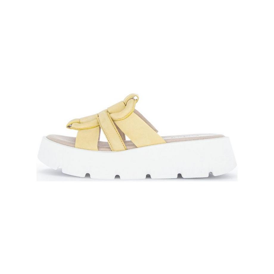 Gabor Sandali con plateau e dettaglio a nodo  