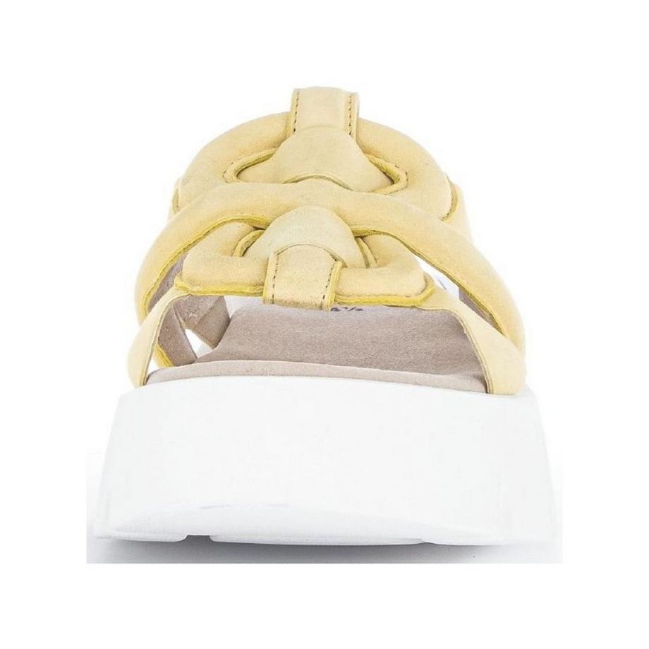 Gabor Sandali con plateau e dettaglio a nodo  