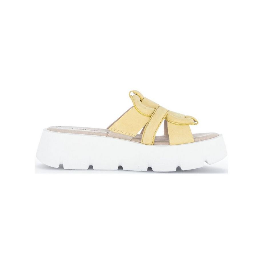 Gabor Sandali con plateau e dettaglio a nodo  