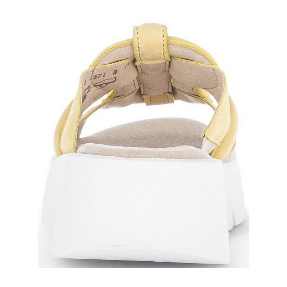 Gabor Sandali con plateau e dettaglio a nodo  