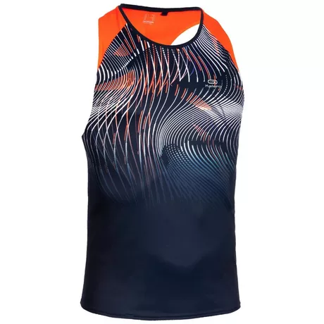 KALENJI DEBARDEUR D ATHLETISME HOMME BLEU ET ORANGE acheter en