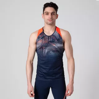 KALENJI DEBARDEUR D ATHLETISME HOMME BLEU ET ORANGE acheter en