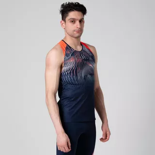 KALENJI DEBARDEUR D ATHLETISME HOMME BLEU ET ORANGE acheter en