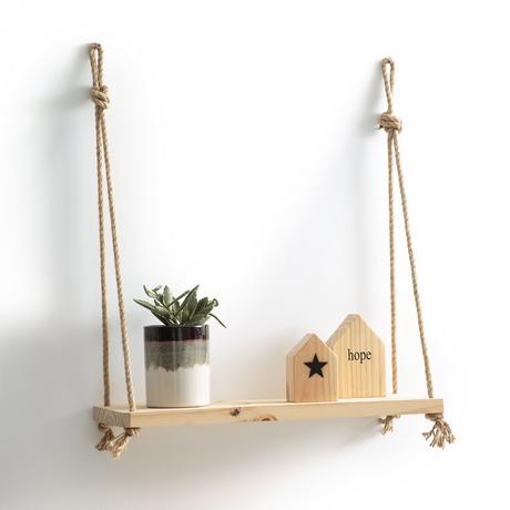 La Redoute Intérieurs Etagère murale en pin et sisal L60 cm  