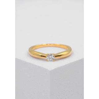 MUAU Schmuck  Bague Solitaire Diamant 0.20ct. or jaune 750 