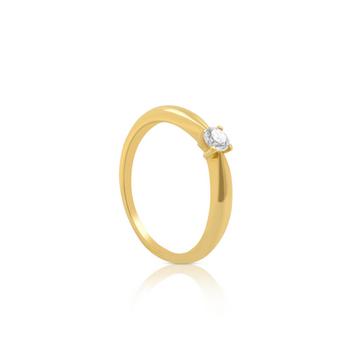 Bague Solitaire Diamant 0.20ct. or jaune 750