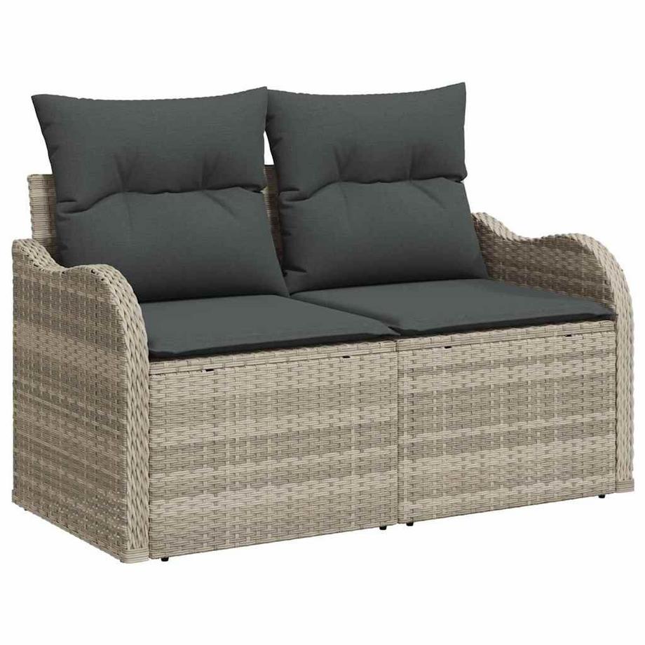 VidaXL Ensemble de canapé modulable poly rattan  