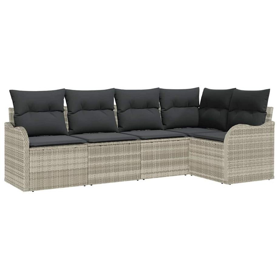 Ensemble de canapé modulable poly rattan