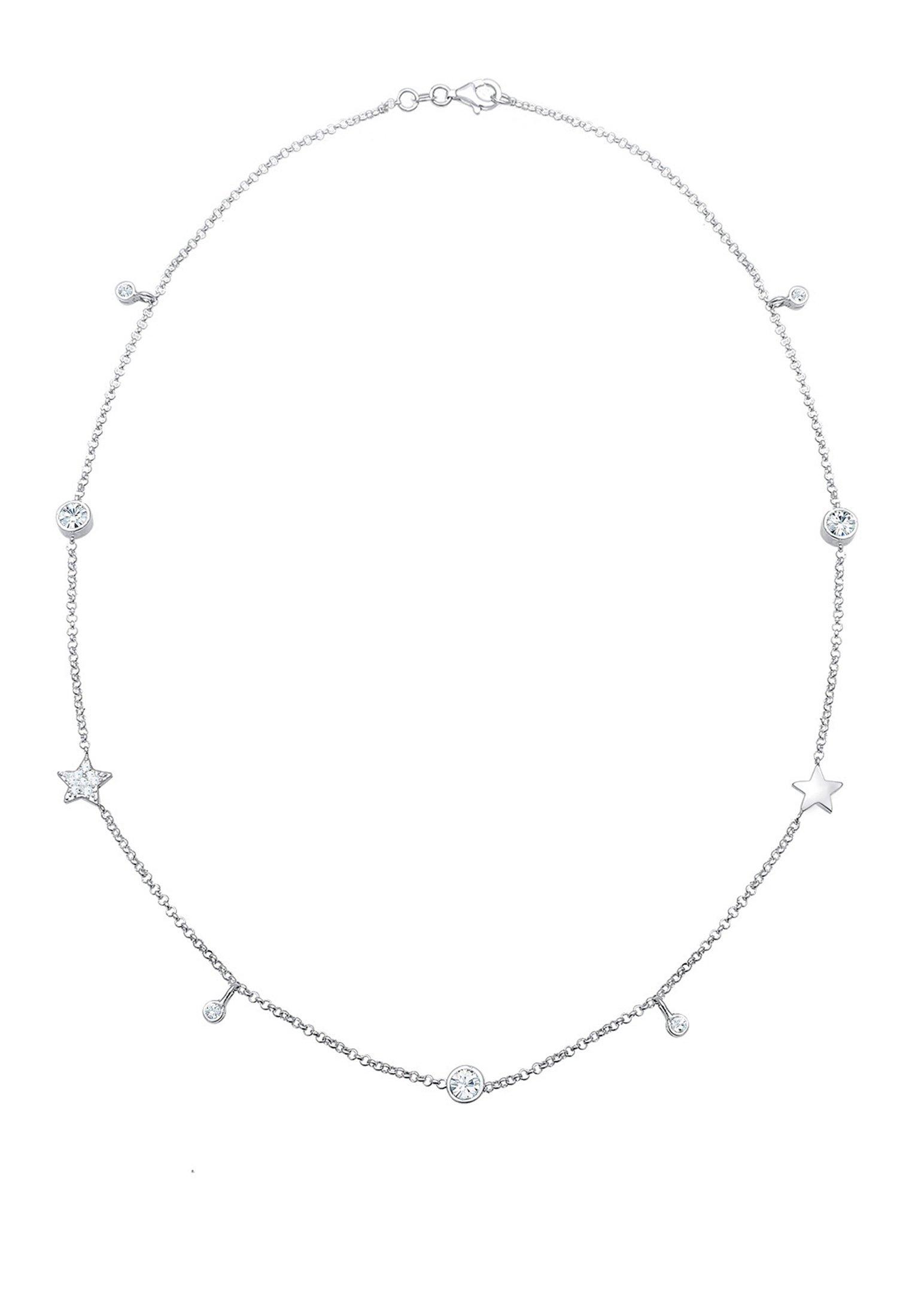 Elli  Halskette Solitär Sterne Kristalle 