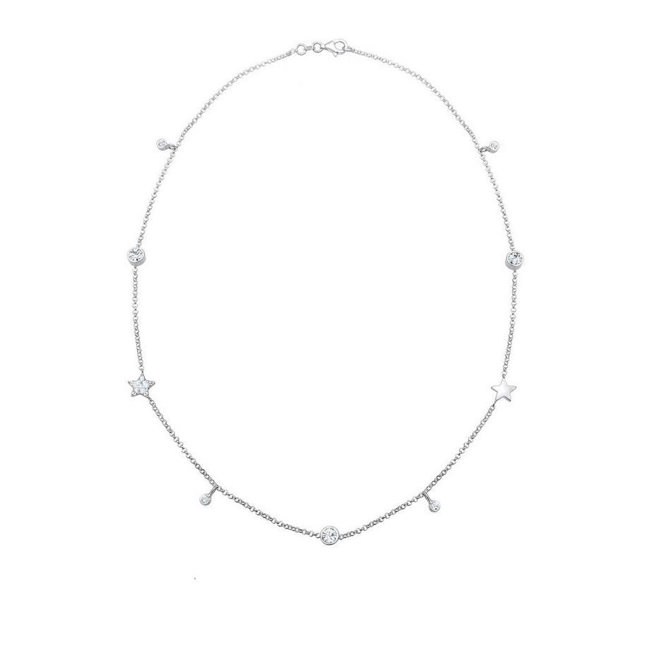 Elli  Collier Femmes Solitaire Étoiles Avec Cristaux 