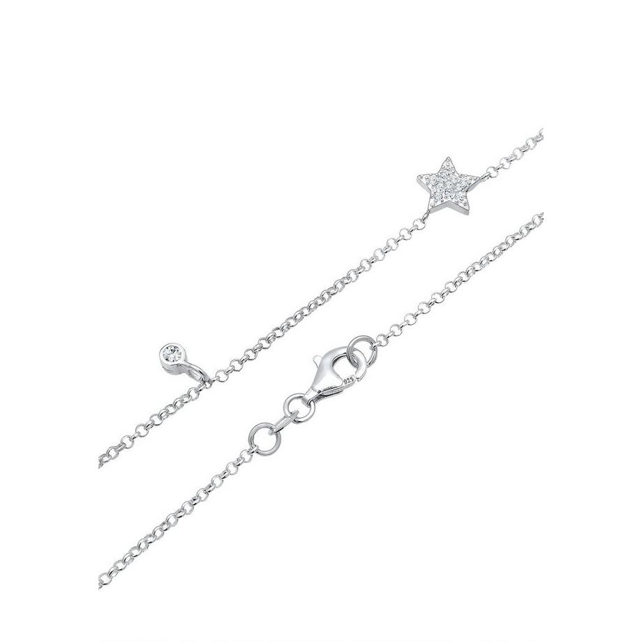 Elli  Collier Femmes Solitaire Étoiles Avec Cristaux 