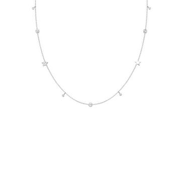 Halskette Solitär Sterne Kristalle