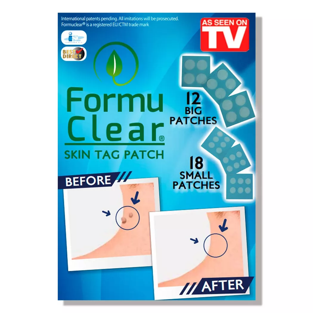 BEST DIRECT - FORMUCLEAR Skin Tag Patch - Warzenpflaster, One Size, Transparent