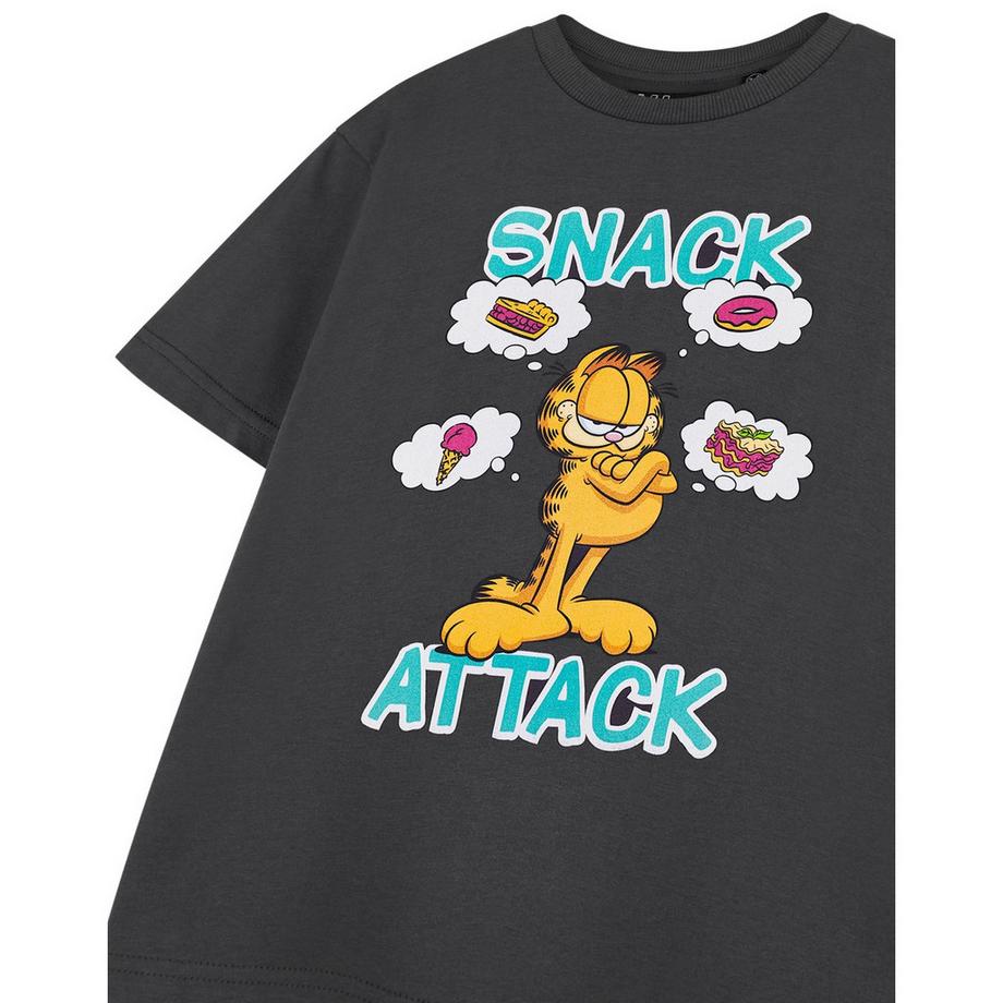 Garfield  Snack Attack Maglietta Maniche Corte 